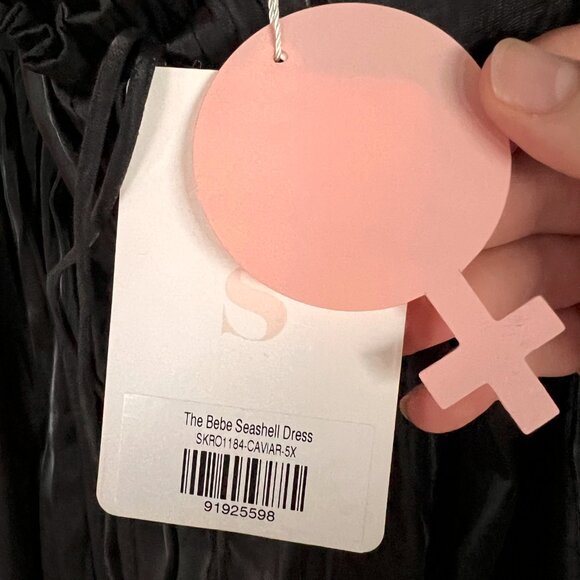 NWT Selkie Caviar Bebe Seashell Dress - Black, Size 5X, NWT (Plus Size) - Picture 8 of 11